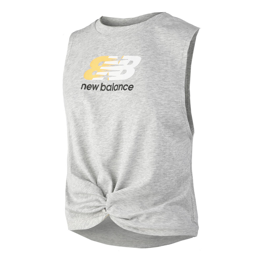 new balance relentless graphic camiseta de tirantes mujeres - gris