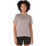 Ropa ASICS ASICS Fujitrail Elite Camiseta de running Mujeres-gris, beige