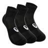 Quarter Calcetines Deporte Pack De 3-Negro,Blanco
