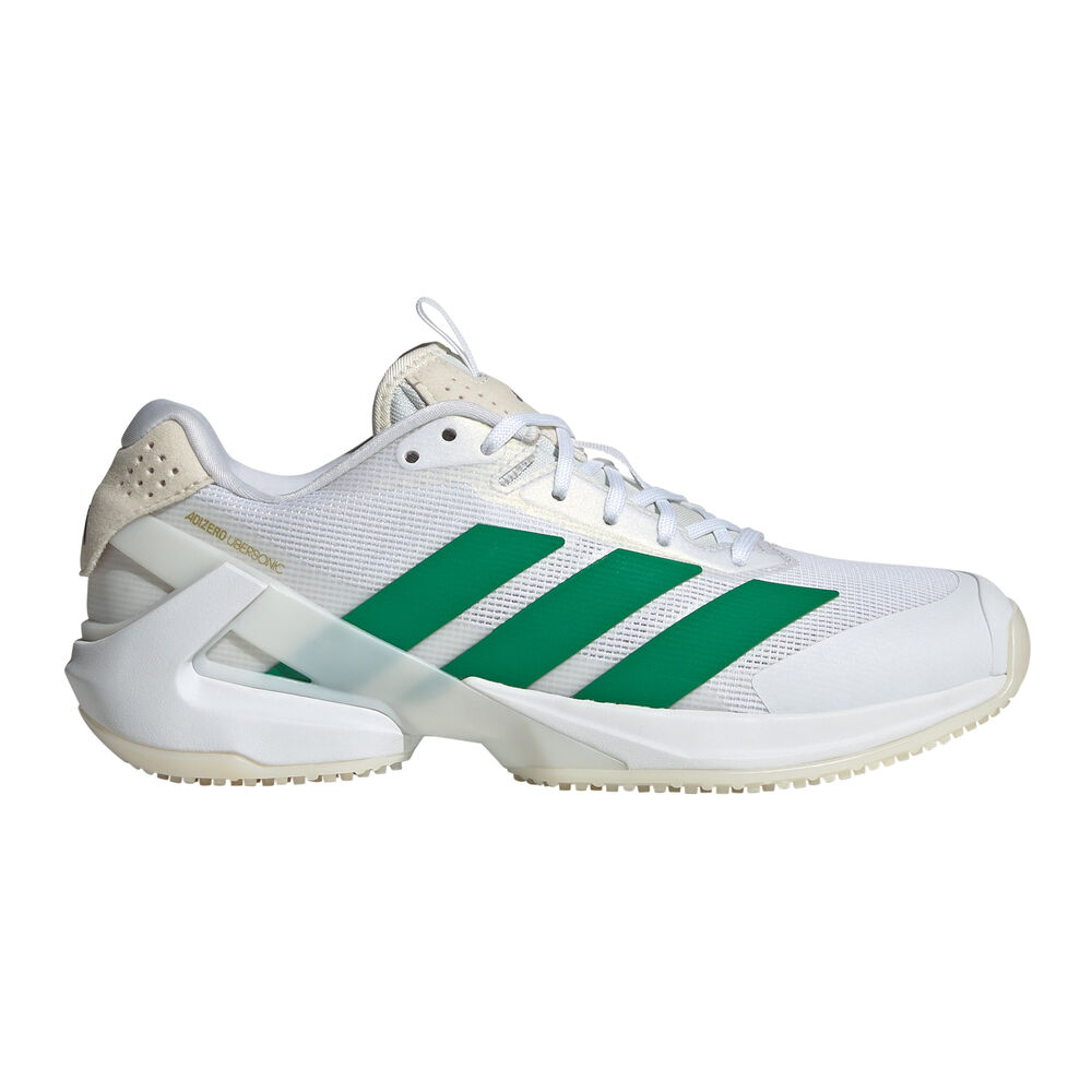 adidas Adizero Ubersonic 5 Zapatilla Para Hierba Mujeres-Blanco,Verde