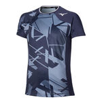 Ropa de tenis Mizuno Mizuno Daybreakers Shadow Graphic Camiseta De Manga Corta Hombres-Gris Oscuro