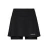 Club Basic Long Falda Mujeres-Negro,Plateado