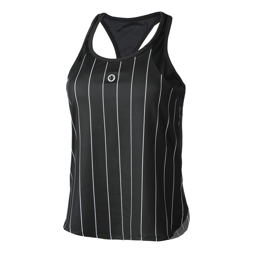 Tennis-Point Stripes Camiseta De Tirantes Edición Especial Mujeres - Negro, Blanco