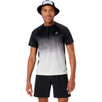 Ropa ASICS ASICS Road Fade Camiseta de running Hombres-negro, beige