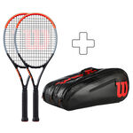 Pack Raqueta + Raquetero Wilson Clash 100 plus Schlägertasche