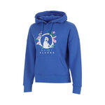 Ropa Quiet Please Quiet Please Crush Flower Logo Sudadera con capucha Chicas-azul, blanco