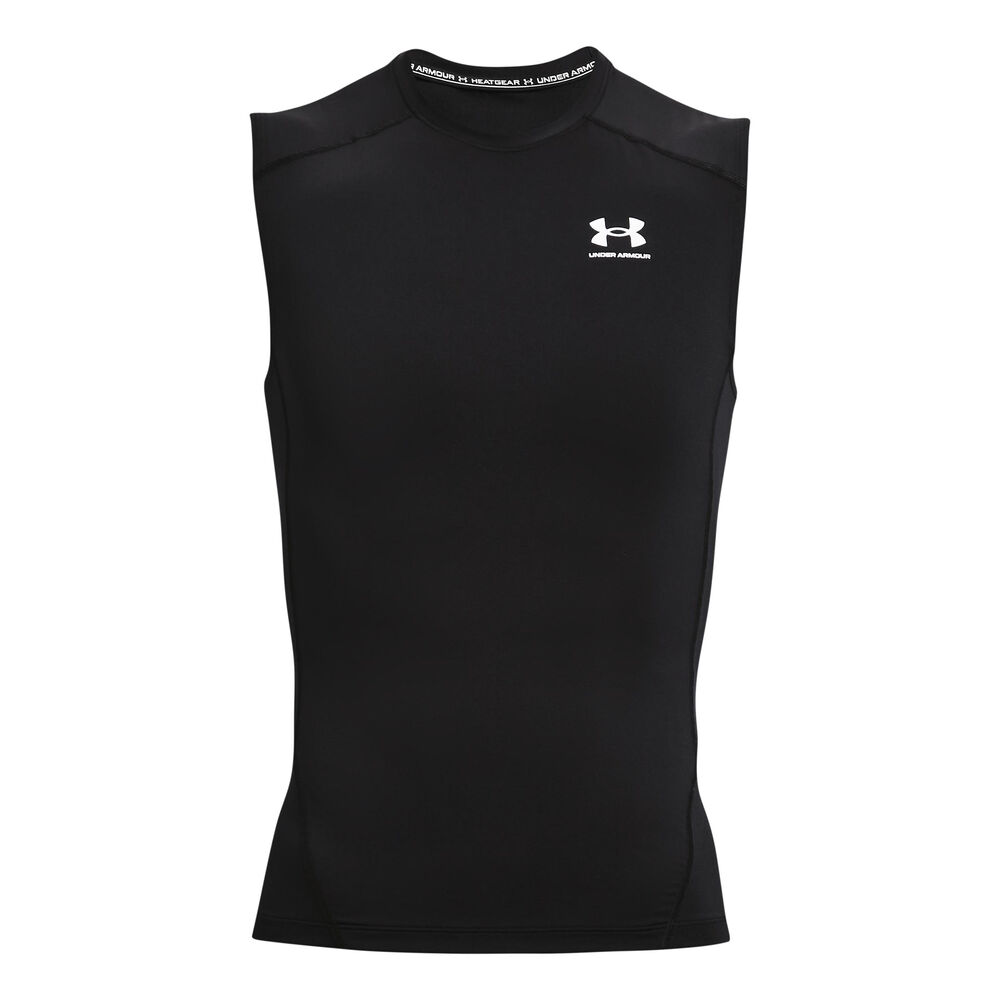 Under Armour Heatgear Armour Camiseta De Tirantes Hombres-Negro,Blanco