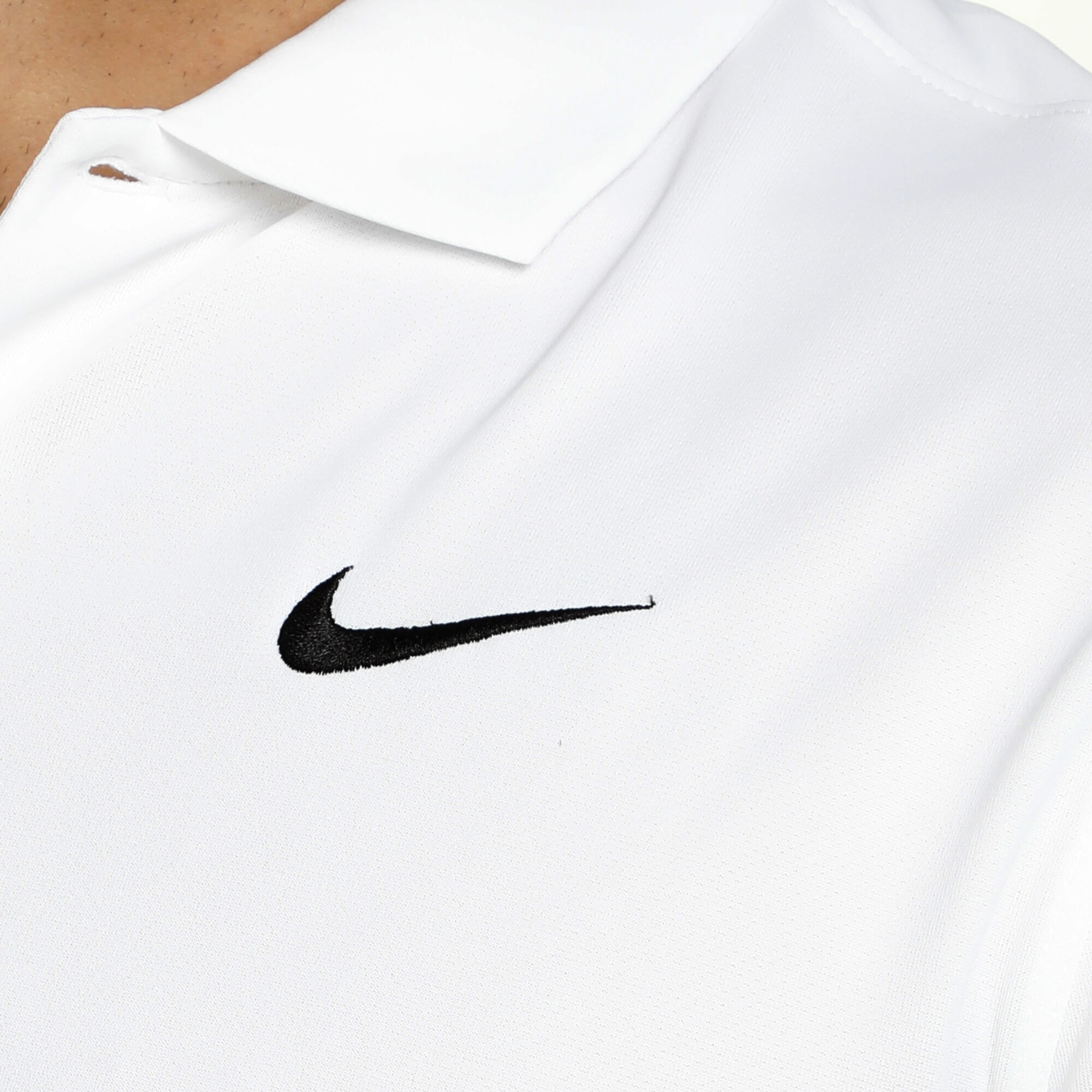 lavar Familiar Engreído Nike Dri-Fit Solid Polo Hombres - Blanco compra online | Tennis-Point