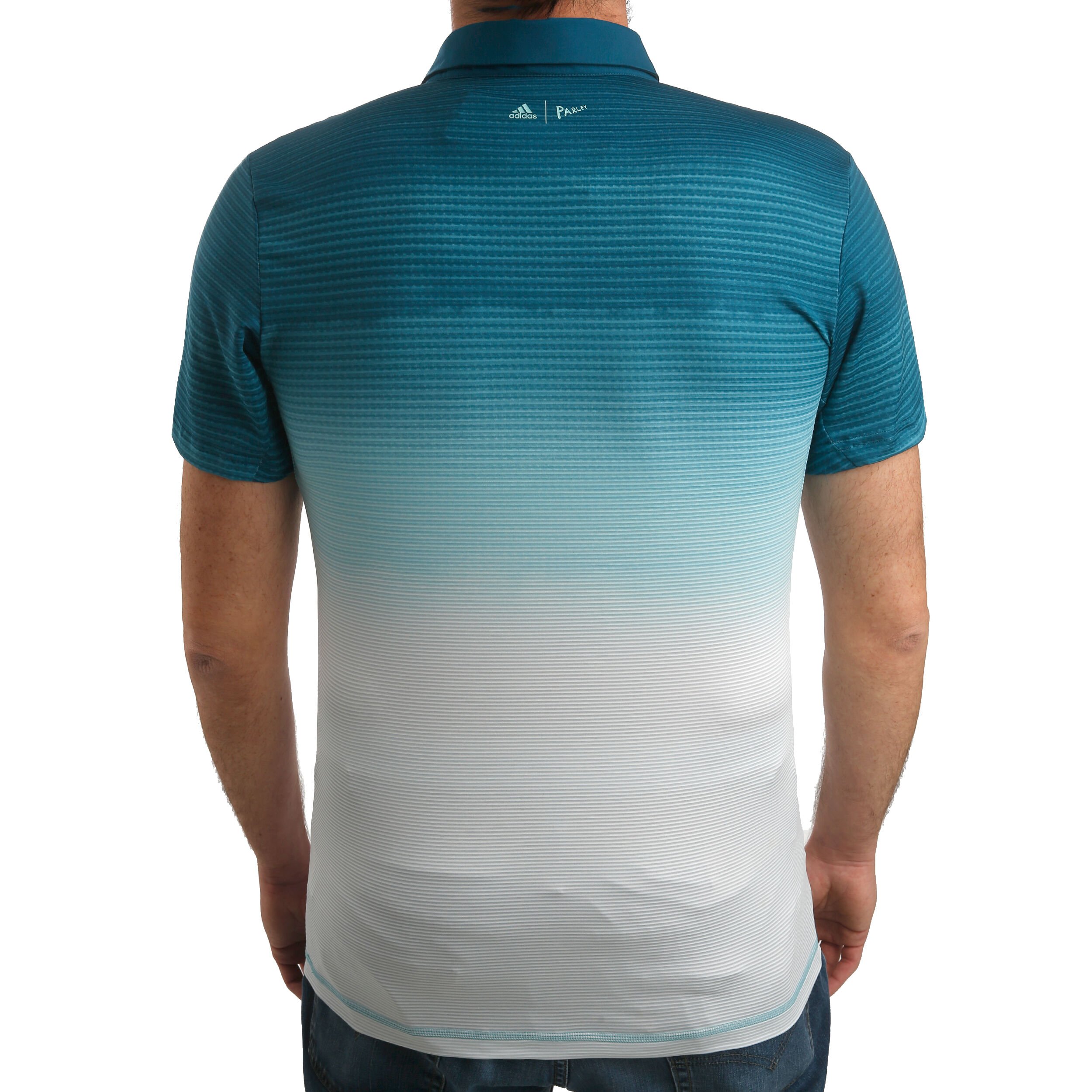 Buy adidas Parley Polo Hombres Blanco Color Petroleo online Tennis Point ES
