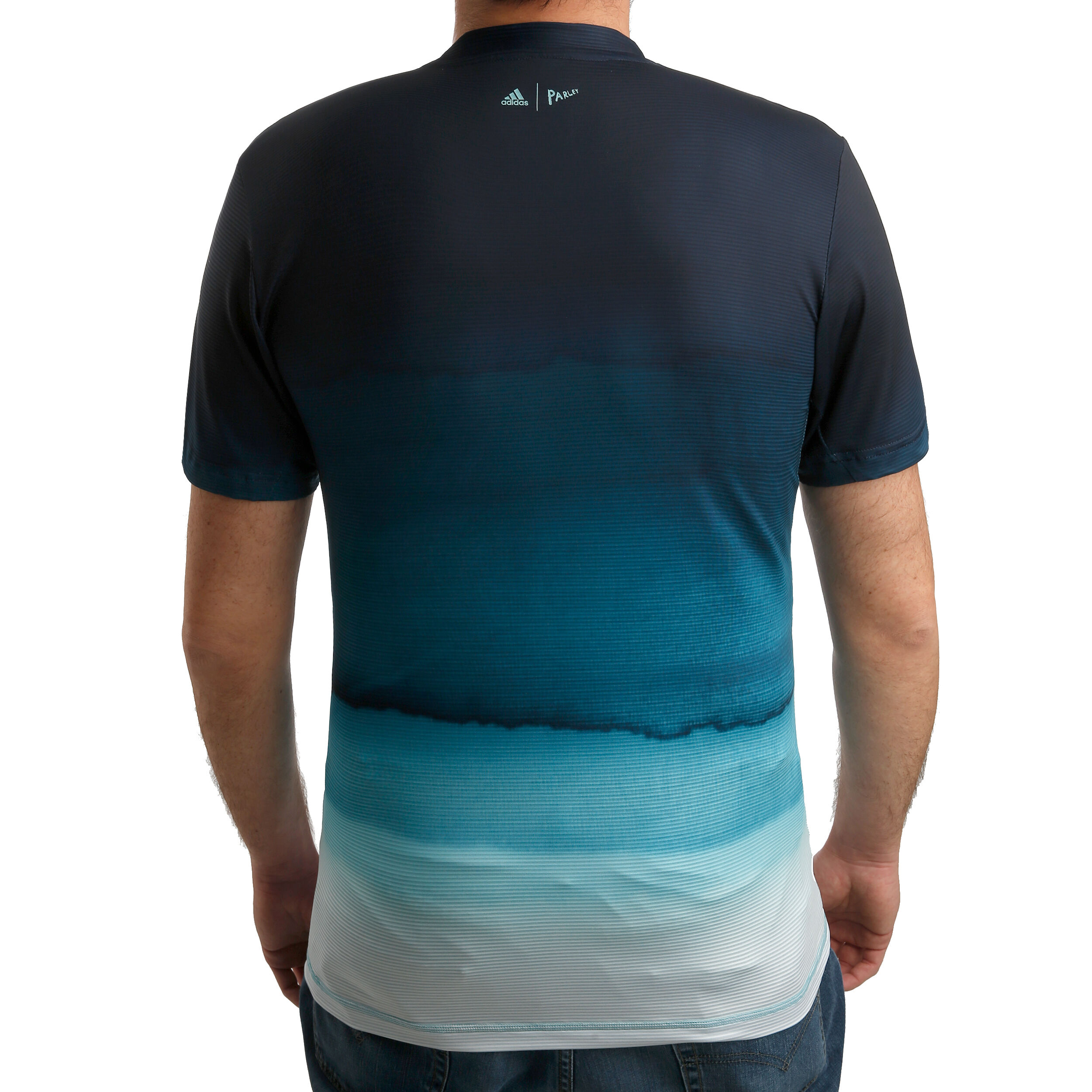 Buy adidas Parley Printed Camiseta De Manga Corta Hombres Azul Oscuro Azul online Tennis Point ES