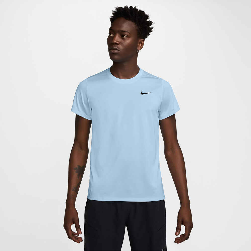 Nike Court Dry Victory Camiseta De Manga Corta Hombres-Azul Claro