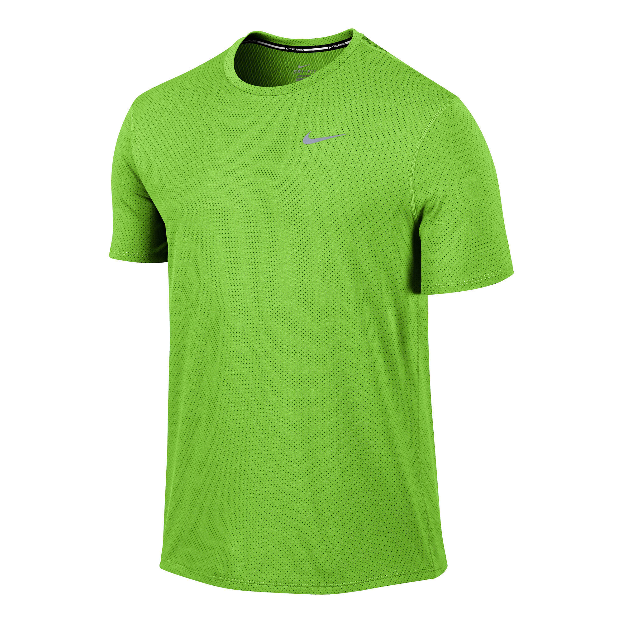 Dri Fit Contour Shortsleeve Camiseta De Manga Corta Hombres Verde, Plateado | Tennis-Point