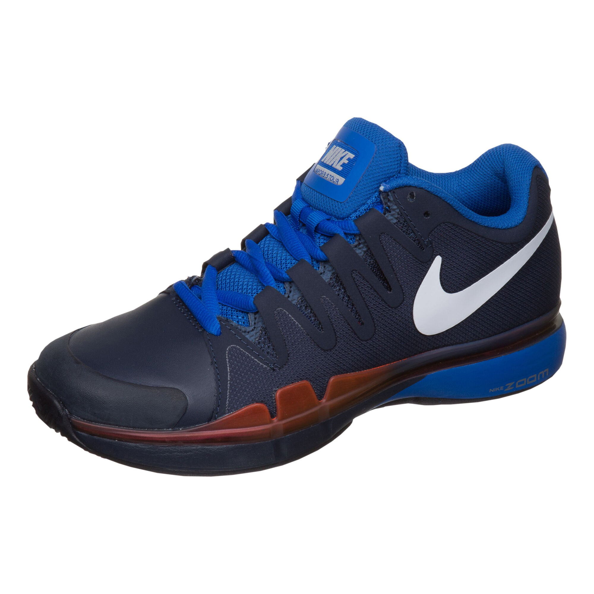 Nike Roger Federer Zoom Vapor 9.5 Tour Zapatilla Tierra Batida Hombres - Azul Oscuro, Rojo compra | Tennis-Point