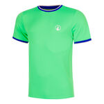 Ropa de tenis Quiet Please Quiet Please Break Ringer Camiseta de manga corta Hombres - verde, blanco