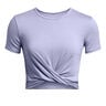 Motion Crossover Crop Camiseta De Manga Corta Mujeres-Lila