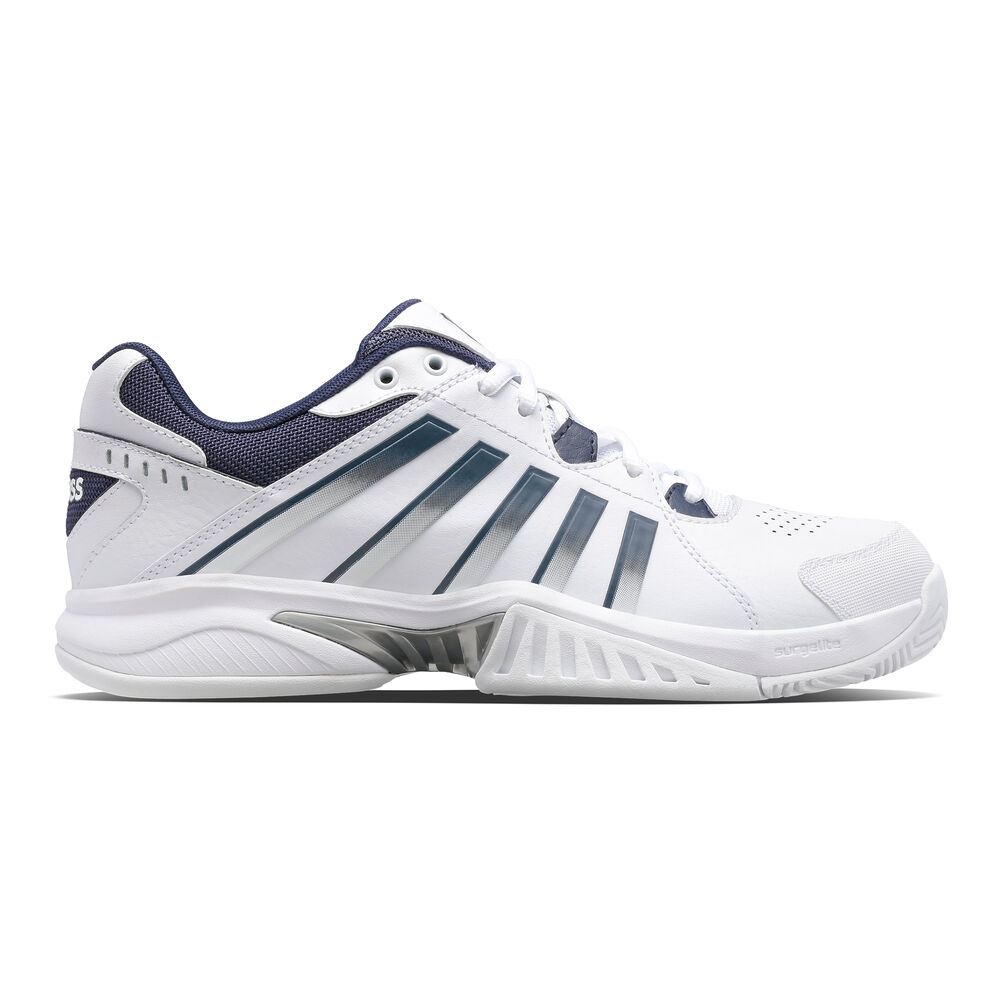 K-Swiss Receiver V Zapatilla Todas Las Superficies Hombres-Blanco,Azul Oscuro