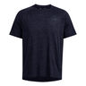 Tech Textured Camiseta De Manga Corta Hombres-Azul Oscuro