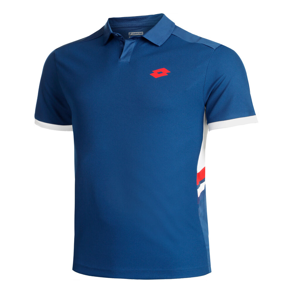 Lotto Squadra III Polo Hombres-Azul,Blanco