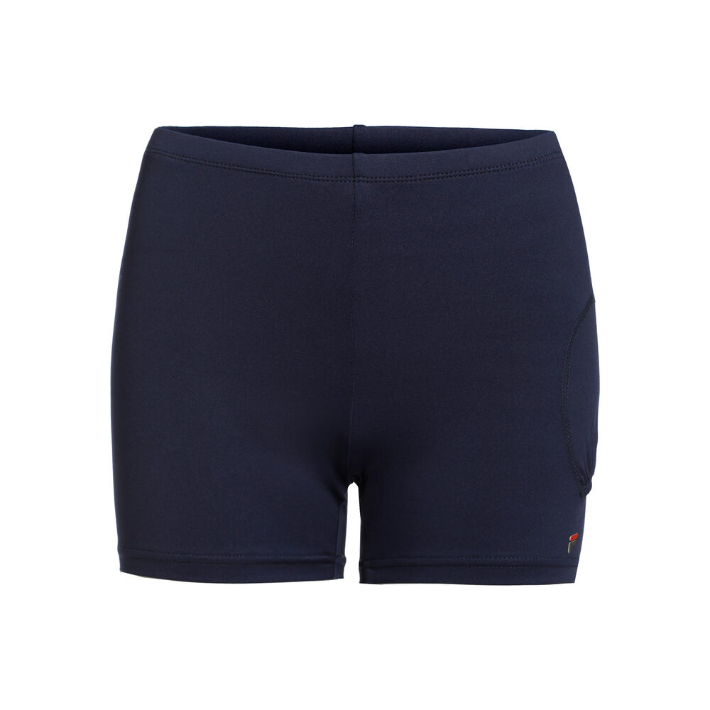 Fila Bella Shorts con bolsillo para pelota Mujeres - azul oscuro, rojo