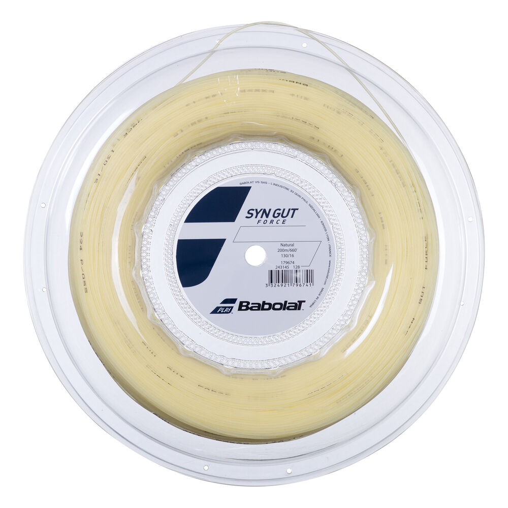 Babolat Synthetic Gut Force Bobinas De Cordaje 200m-Colores Naturales