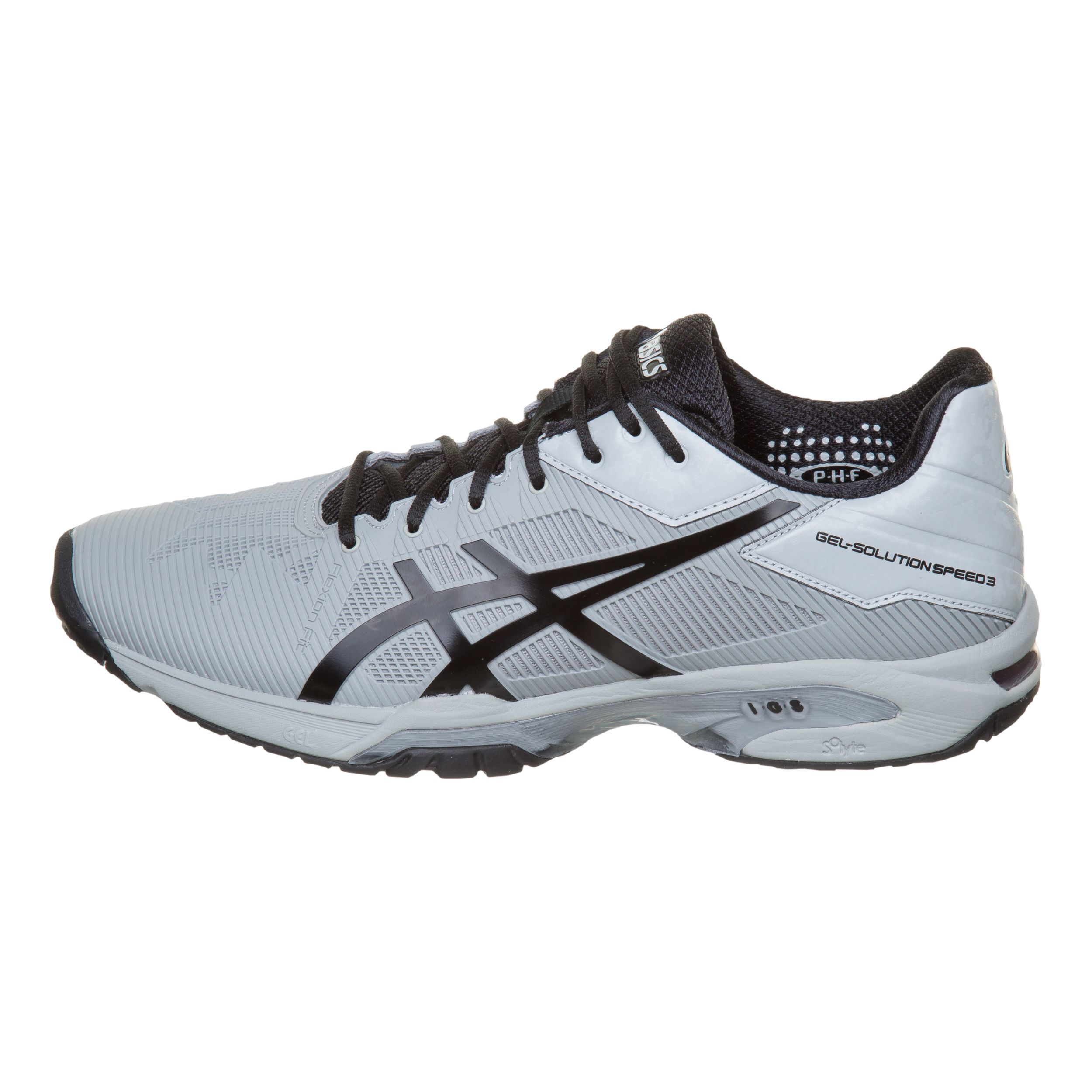 Gel Solution Speed 3 Zapatilla Todas Las Superficies Hombres Gris Claro Negro