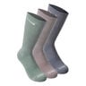 Everyday Plus Cushioned Calcetines de deporte Pack de 3 Unisex - oliva, gris