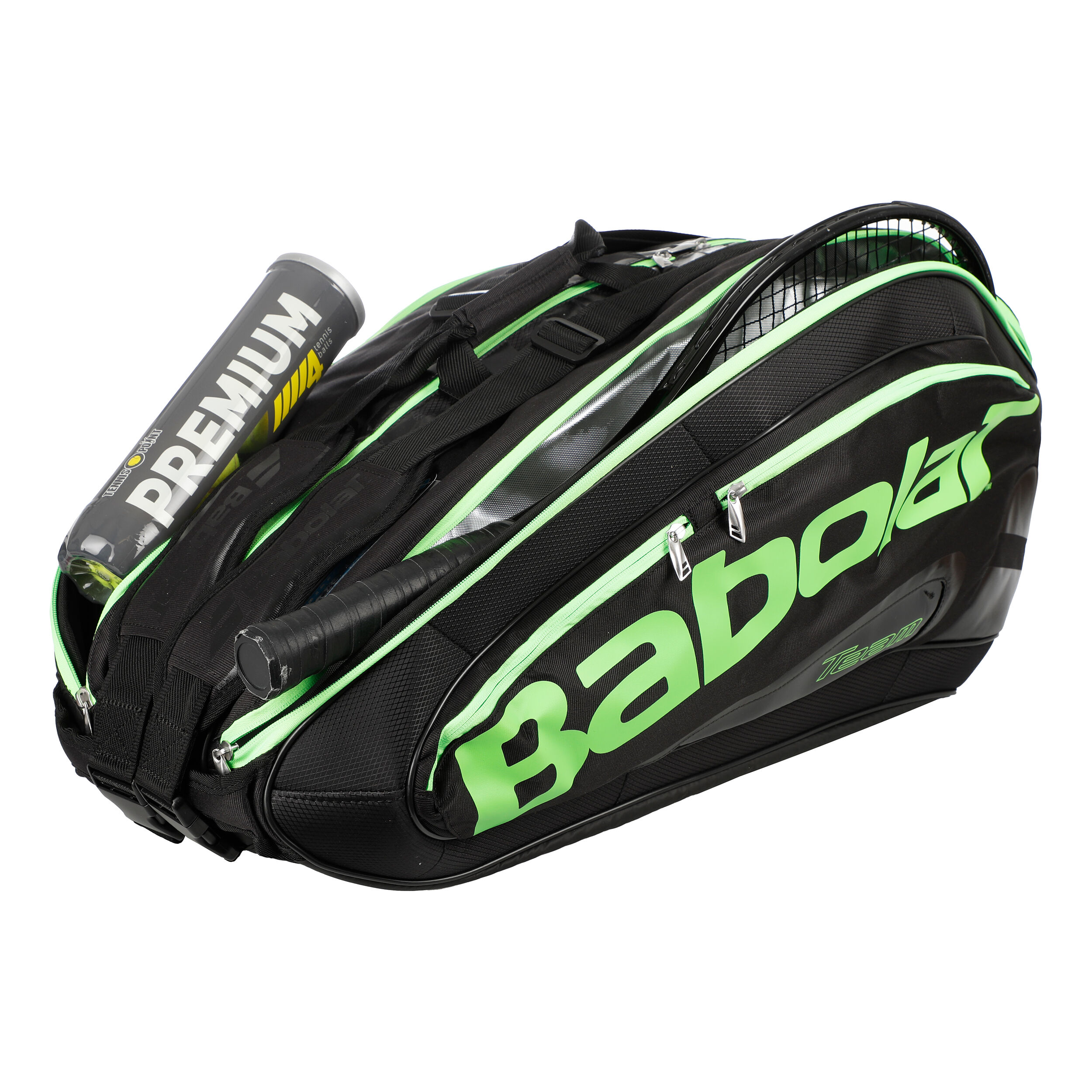Buy Babolat Team Racket Holder X12 Raquetero Edicion Especial Negro Verde online Tennis Point ES