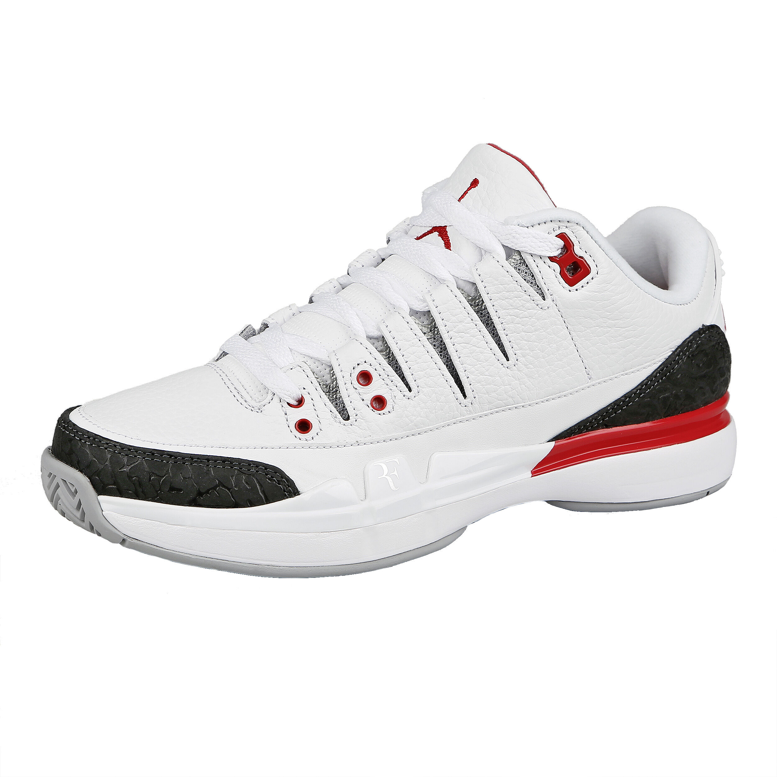 Roger Federer Zoom Vapor Air Jordan 3 Zapatilla Todas Las Superficies Hombres Blanco Negro