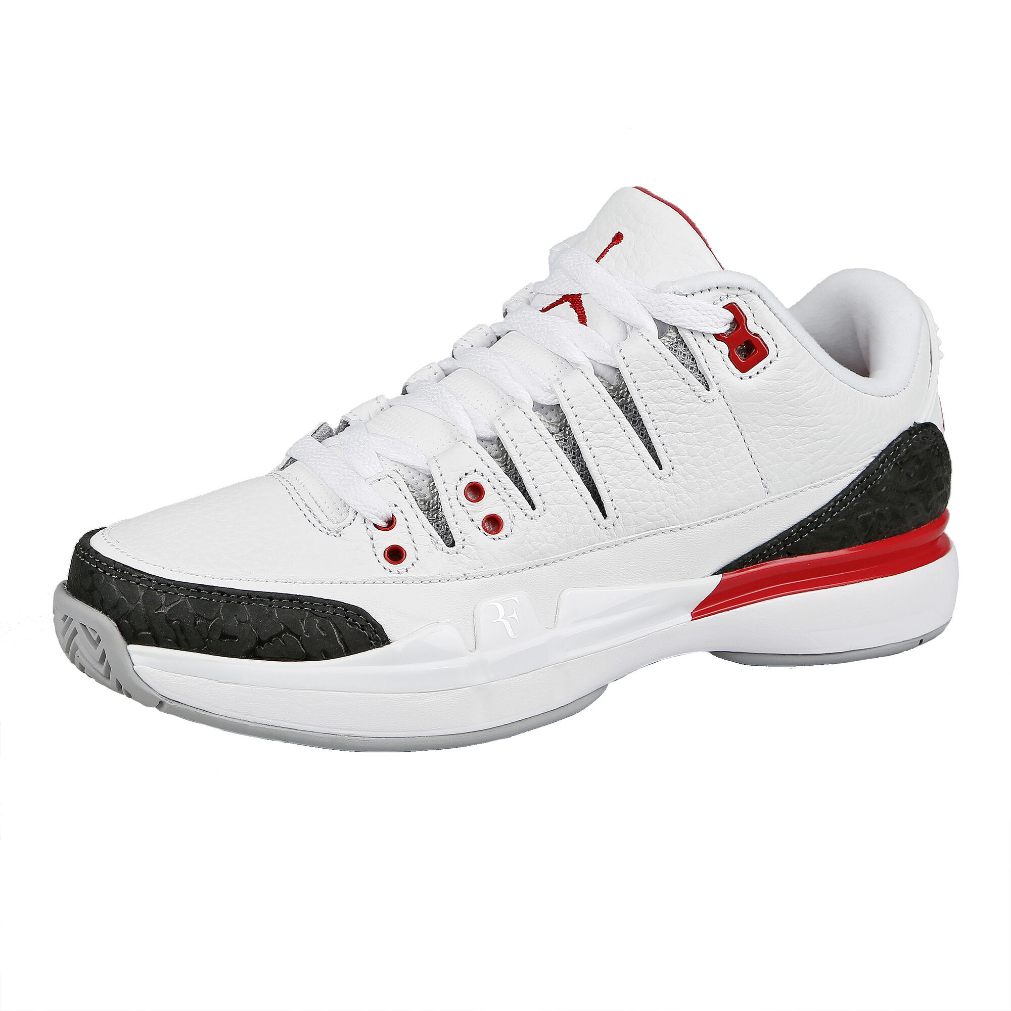 Roger Federer Zoom Air Jordan 3 Zapatilla Todas Las Superficies Hombres - Blanco, Negro compra | Tennis-Point