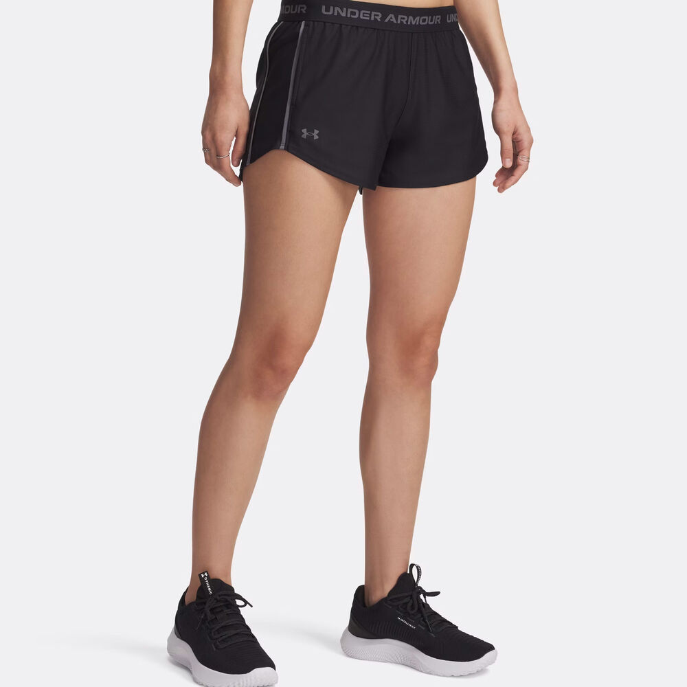 Under Armour Tech Play Up Shorts Mujeres-Negro