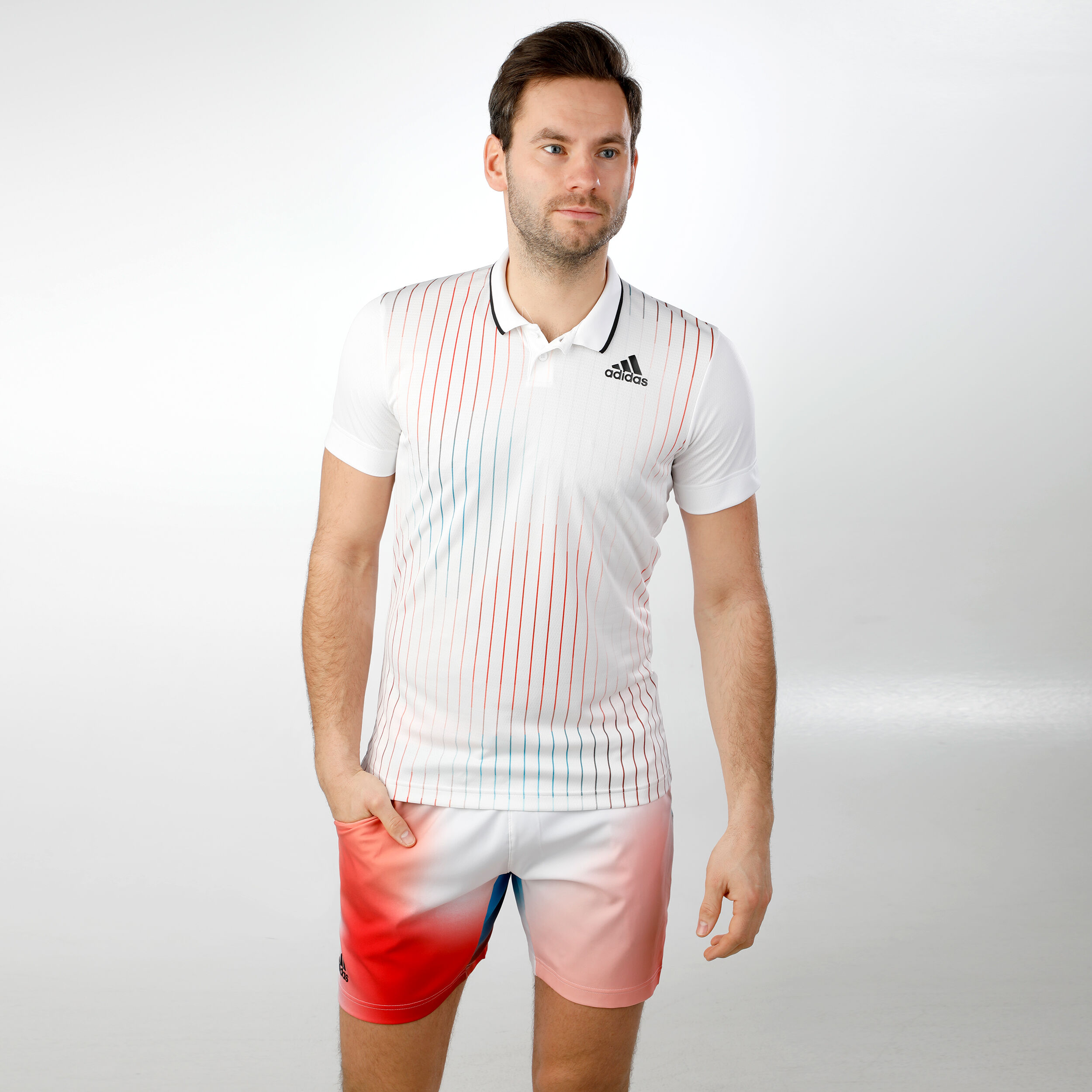 Buy adidas Melbourne Printed Shorts Hombres Blanco Multicolor