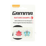 Accesorios para raquetas Gamma Gamma Shockbuster Ahornblatt/Schmetterling Antivibradores-Naranja,Turquesa