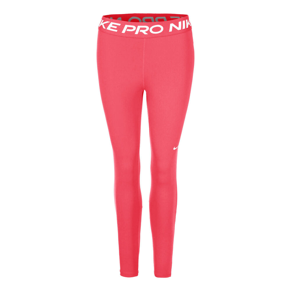 Nike Mid-Rise Mesh-Paneled Malla Mujeres-Rojo Claro,Blanco