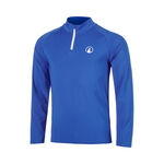 Ropa de tenis Quiet Please Quiet Please Crushig Serve 1/4 Zip Camiseta de manga larga Chicos - azul, blanco