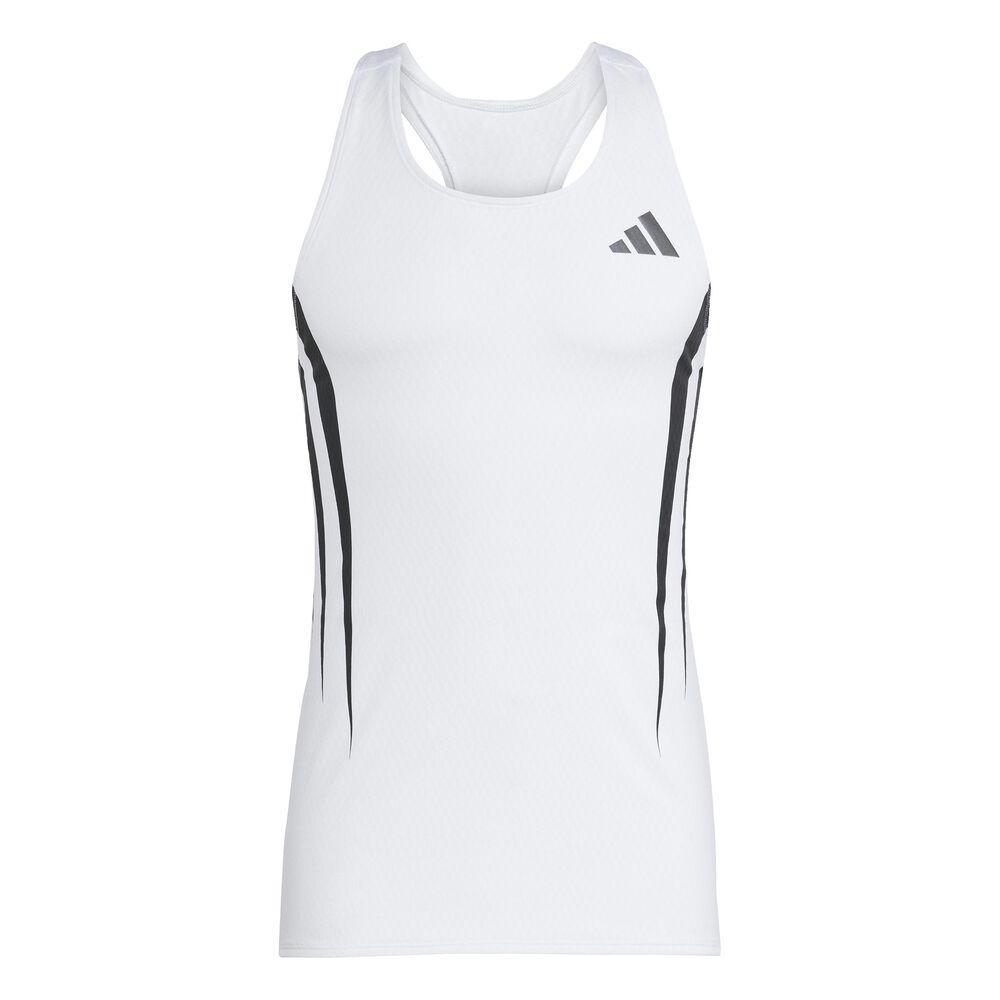 adidas Adizero Archive Camiseta De Running Hombres-Blanco