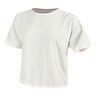 Nagino Run Camiseta De Running Mujeres-Crema