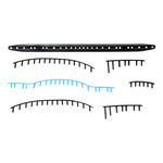 Accesorios para raquetas Babolat Babolat BG PD 107 Juego De Cintas Con Ojales-Negro