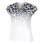 Ropa BIDI BADU BIDI BADU Leoparty Styles V-Neck Camiseta De Manga Corta Mujeres-Blanco,Negro