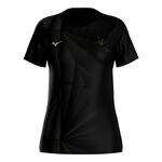 Mizuno Mizuno Active DryAeroFlow Graphic Camiseta de running Mujeres - negro, dorado