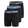 Essential Cotton Stretch Boxer Brief Calzoncillos tipo b&oacute;xer - Pack de 3 Hombres-negro, azul