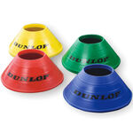 Equipo de entrenamiento Dunlop Dunlop Set Cono De Señalización Pack De 20-Amarillo,Azul