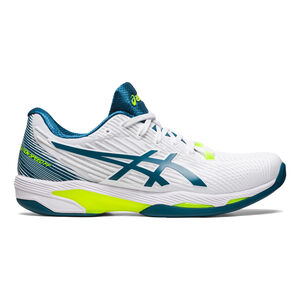 ASICS Solution Speed FF Zapatilla Para Pista Cubierta Hombres - Blanco, Color Petróleo
