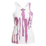 New York Y Camiseta De Tirantes Mujeres-Blanco,Lila