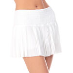 Ropa Lucky in Love Lucky in Love Pleated Smocked 14in Falda Mujeres-Blanco