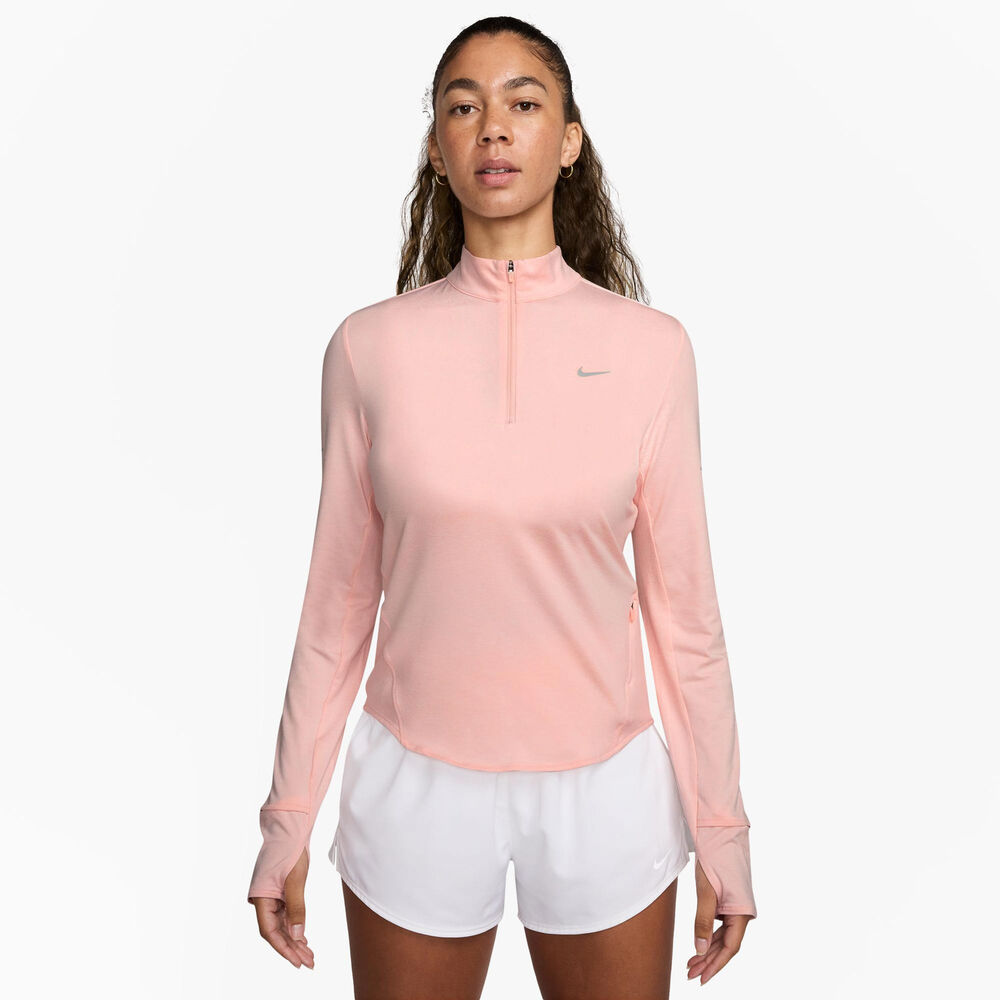 Nike Swift Half-Zip Longsleeve Camiseta de running Mujeres-rosa