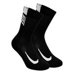 Ropa Nike Nike Multiplier Crew Calcetines Deporte Pack De 2-Negro,Blanco