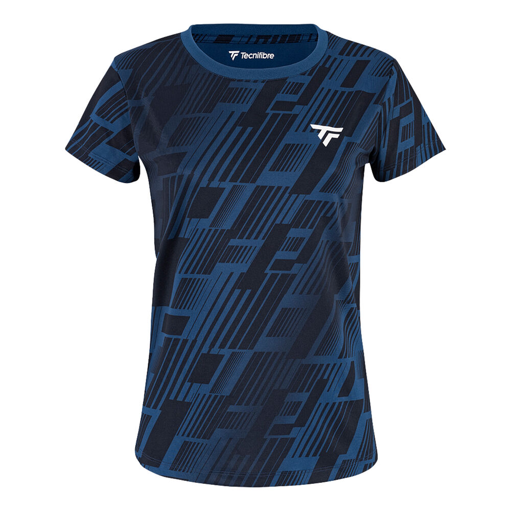 Tecnifibre X-Loop Camiseta De Manga Corta Mujeres - Azul Oscuro