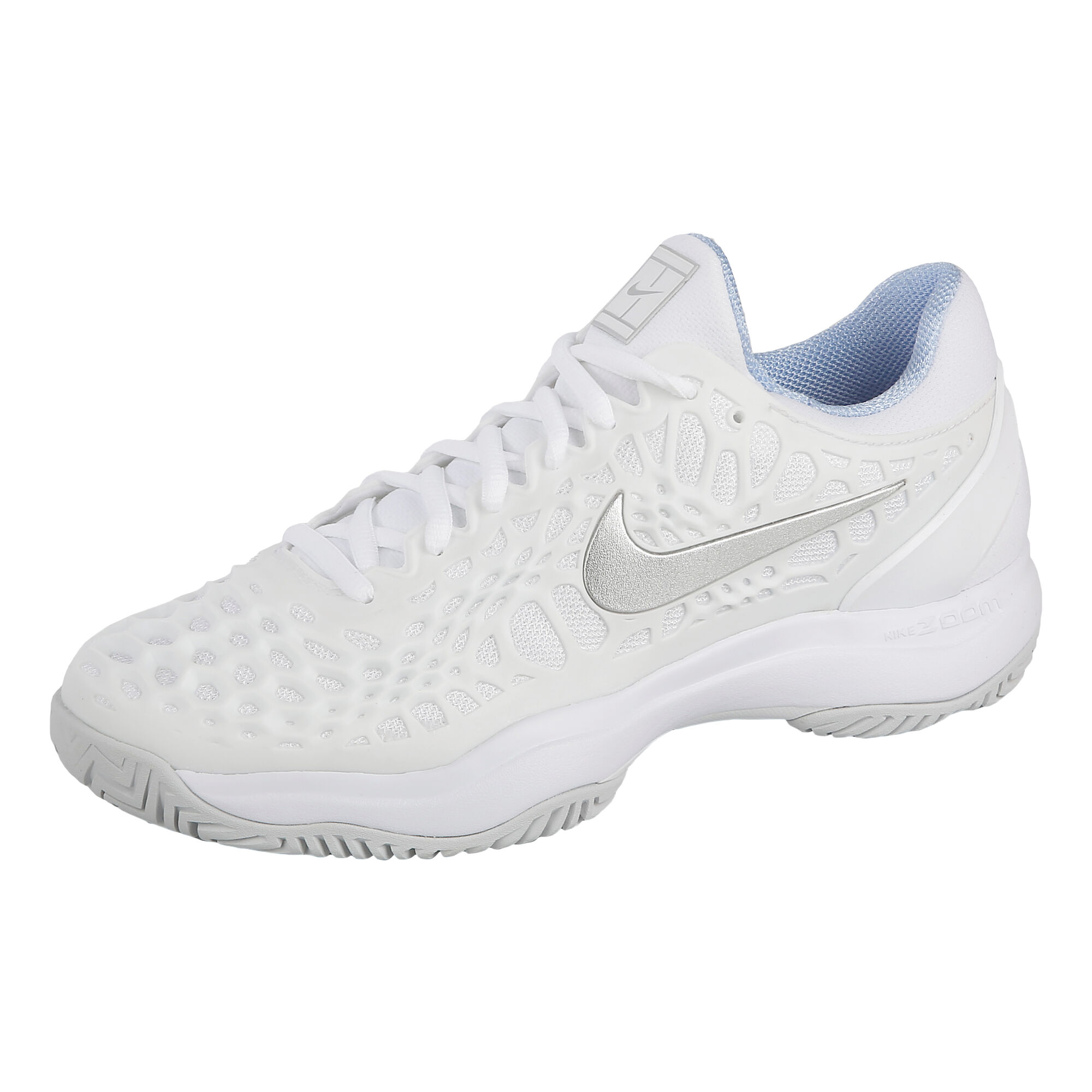 Nike Zoom Cage 3 Zapatilla Las Superficies Mujeres - Blanco, Plateado compra online | Tennis-Point