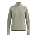 Ropa Odlo Odlo Essential Thermal Midlayer 1/2 Zip Camiseta De Running Mujeres-Oliva