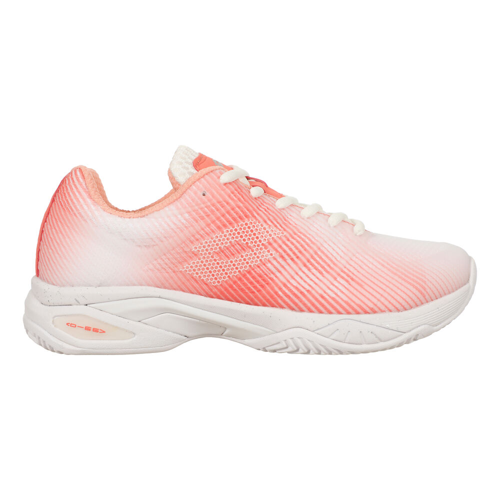 Lotto MIRAGE 300 III Zapatilla Tierra Batida Mujeres-Blanco,Rosa